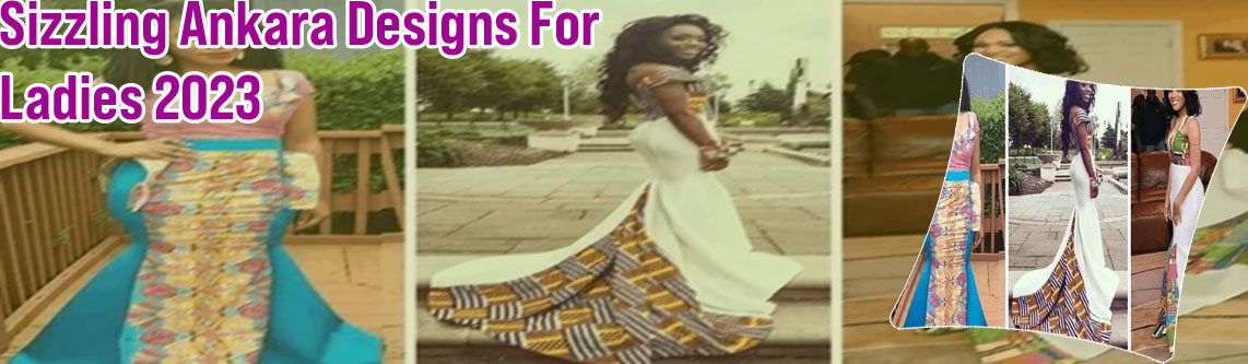 Ankara long gown for slim ladies