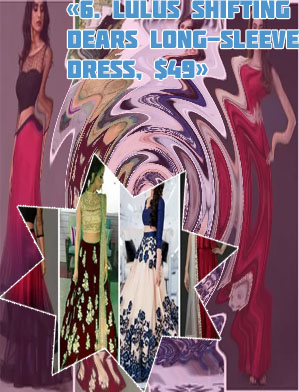 Design long dress modern