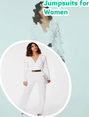 Formal white jumpsuit