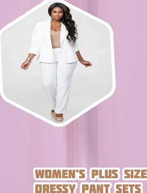 Plus size formal pant suits
