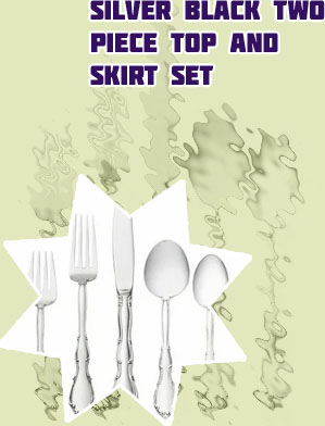 Silver two piece set