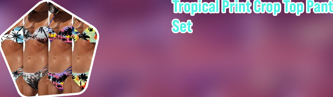 Tropical two piece set