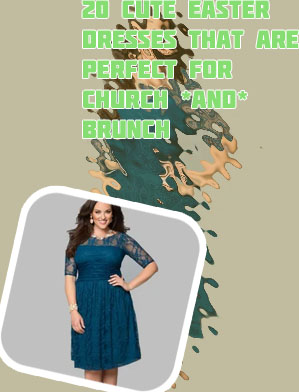 Women's plus size easter dresses